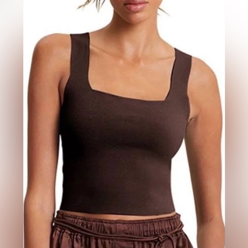 A.L.C. Victoria Knit Top Caffe Medium